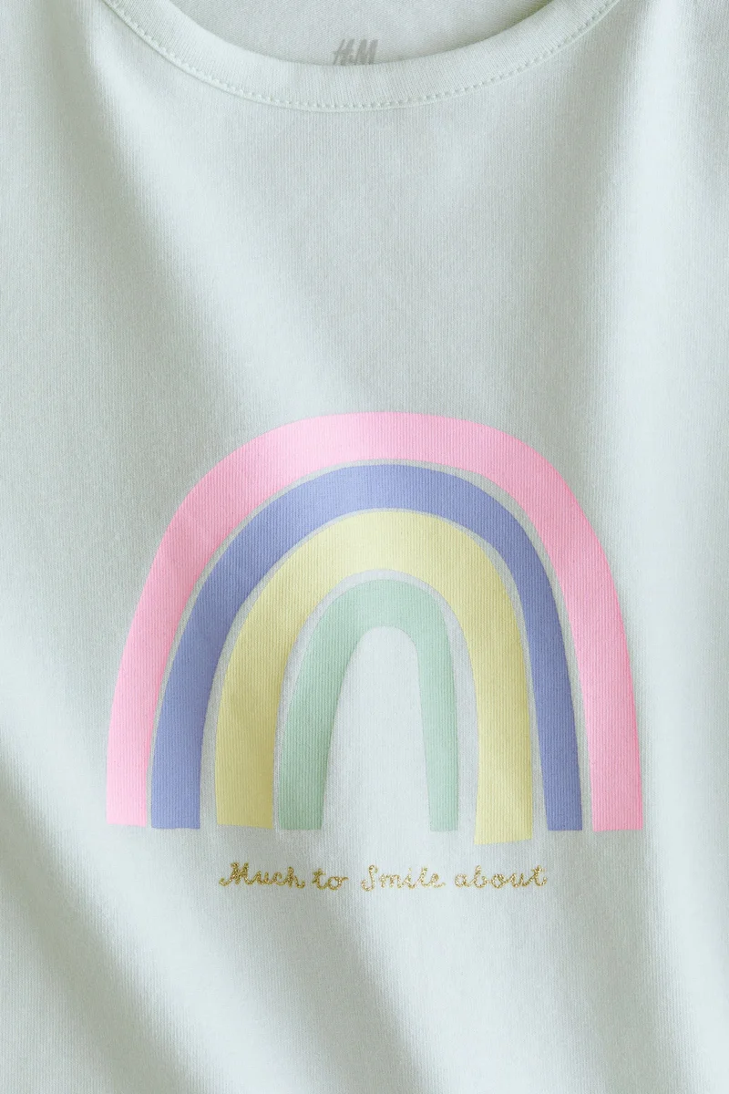 H&M Printed jersey top